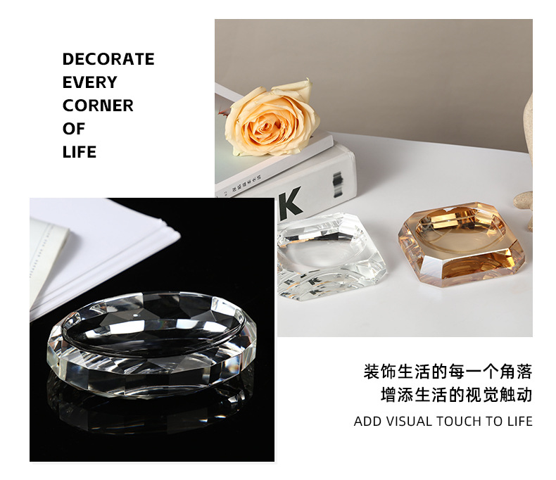 创意酒店宾馆旅社浴室肥皂盒玻璃香皂盒透明家用卫生间手工皂碟盘详情4