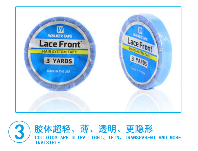 The manufacturer supplies seamless wig extension, hair replacement film, double-sided tape, waterproof super adhesive double-sided tape for wigs pic 2