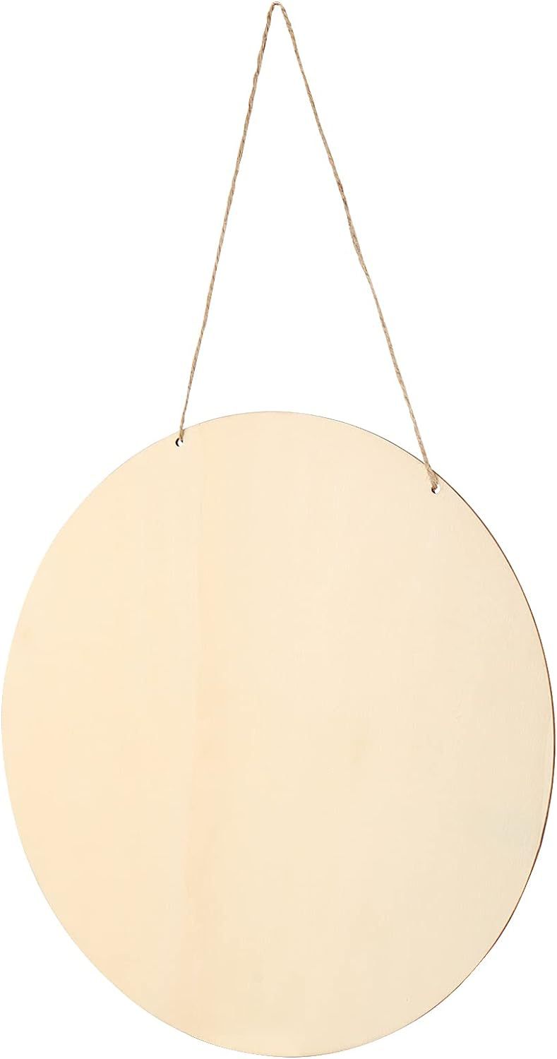 30cm打孔圆形门牌挂牌木制空白圆木片工艺品DIY木质圣诞节日装饰详情17