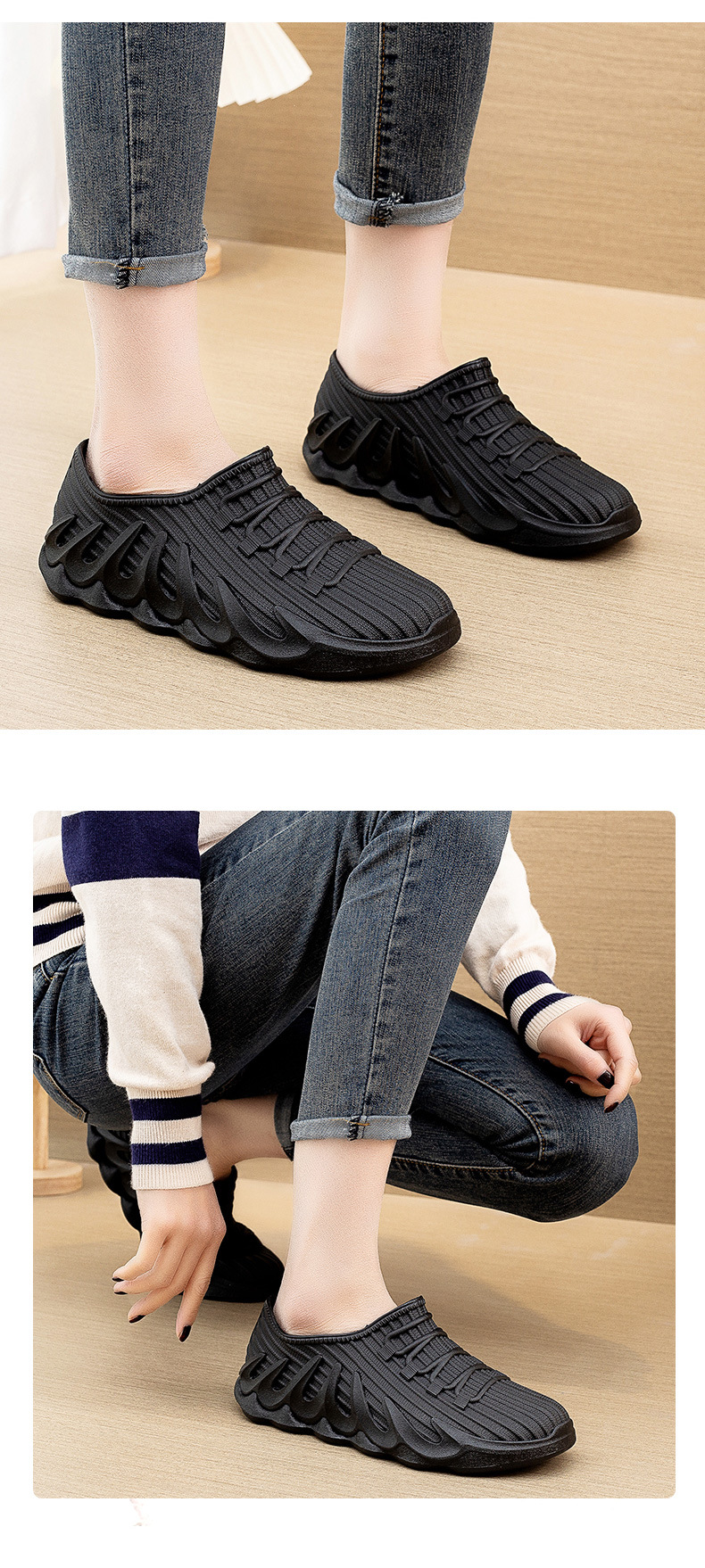 欧式新款防水鞋男女情侣款网红雨鞋成人浅口低帮时尚防滑耐磨详情6