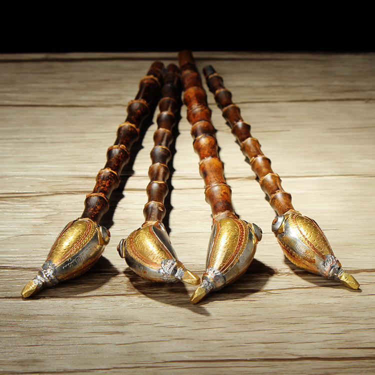 木香朝烟斗老式竹子长烟杆旱烟斗烟袋锅传统工艺黑色竹节烟烟枪详情21