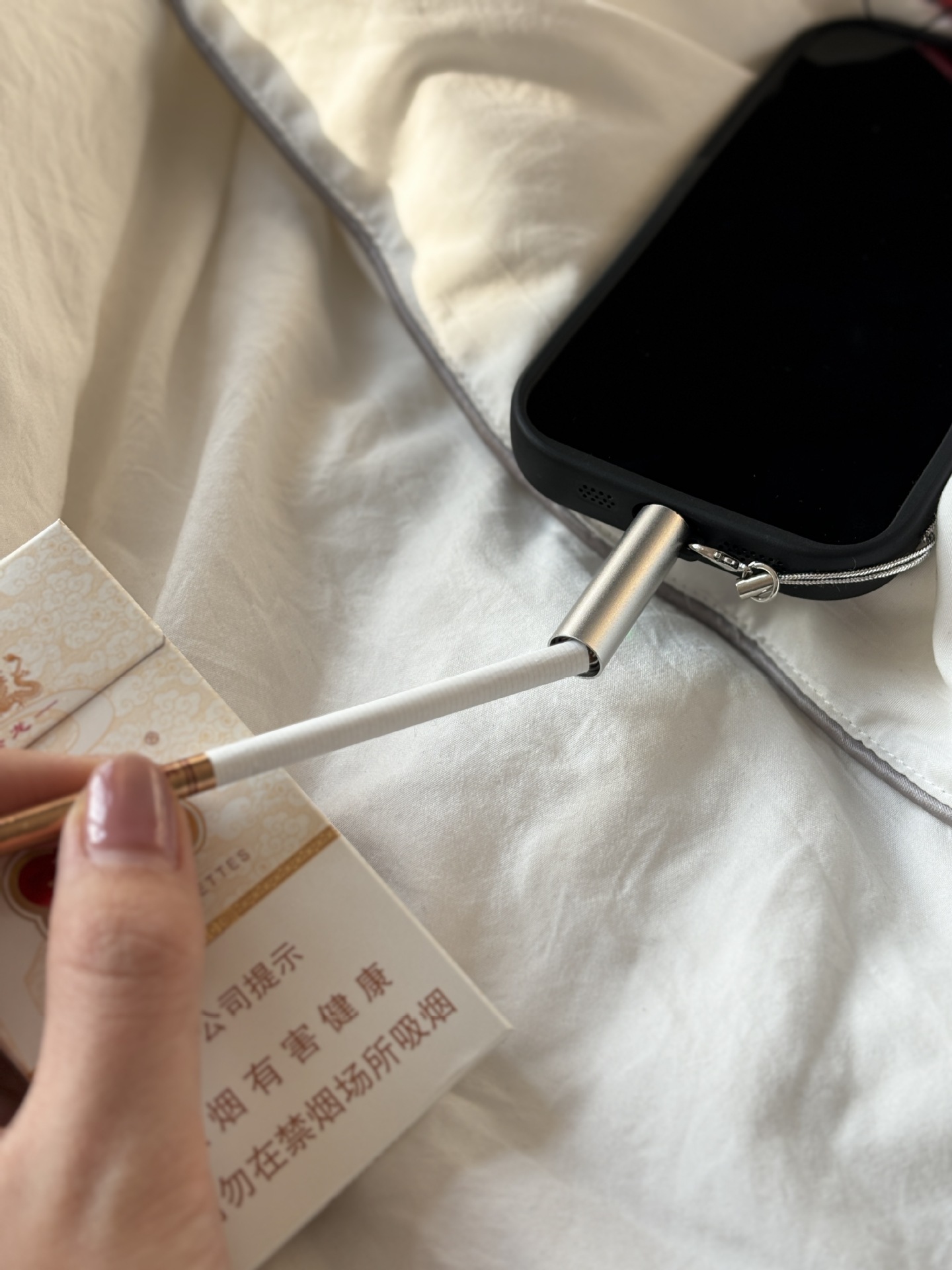 合金材质吹气振动防风TYPE-C手机点烟器便携迷你点火器即插即用详情19