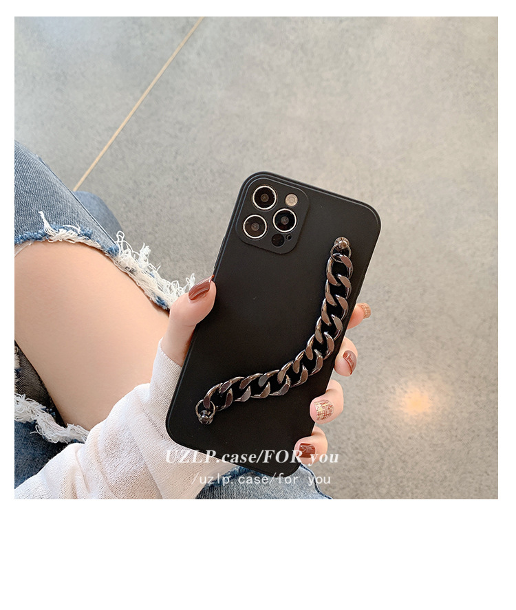 iphone14promax手机壳苹果13/12全包xs/xr软直边7p枪色手链适15详情4