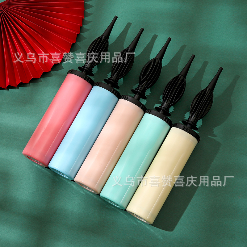 马卡龙色手推气筒 气球充气泵手推气筒气球打气筒详情7