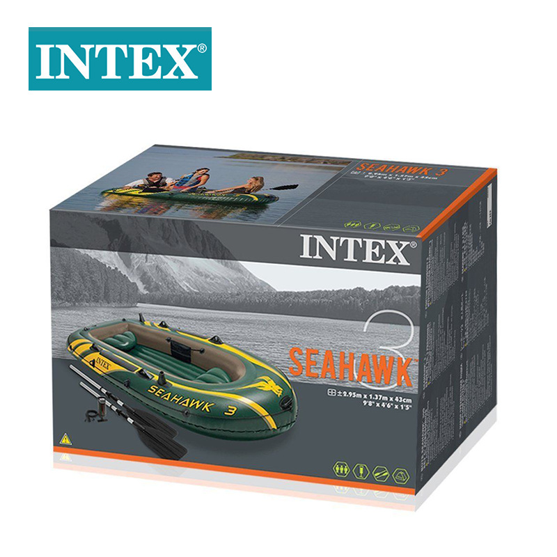 INTEX68351 Sea Eagle Four-person Boat Set Inflatable rubber Boat Double Charge Rafting Boat kayak pic 5