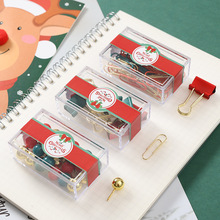 Christmas cute cartoon mini stapler, student small stapler with keychain, Christmas small gift binding machine pic 23