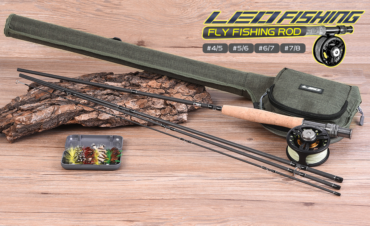28010 LEO/ Leou [Four-Section Fly Fishing Rod 9 feet 2.7 m] #4/5/6/7/8 Fly Fishing rod pic 1