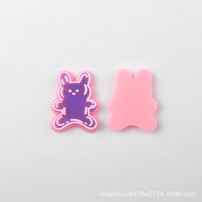 Wholesale of acrylic colorful and cute little animal pieces, handcrafted keychains, hair accessory materials pic 4