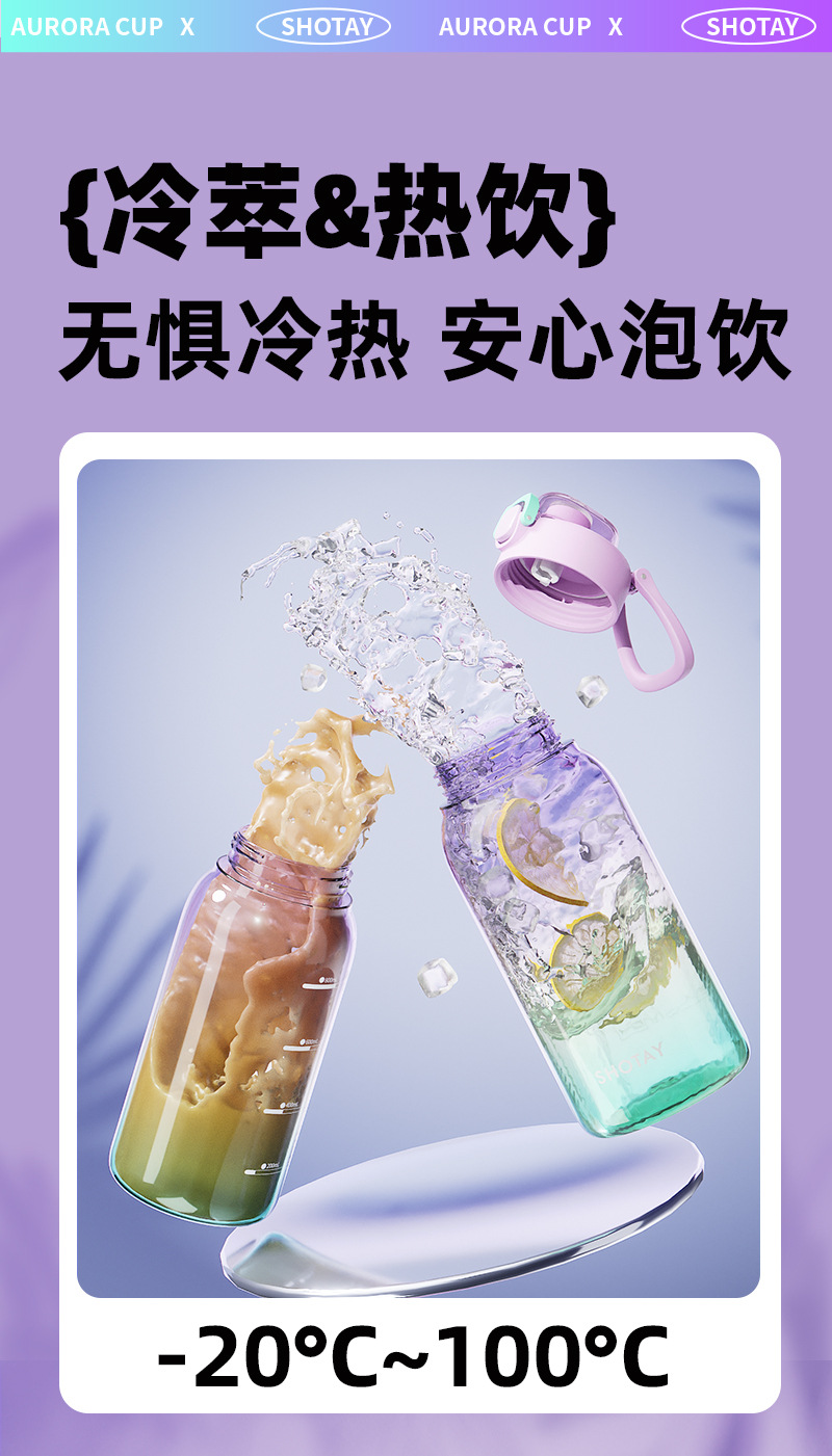 尚泰tritan渐变潮酷极光塑料杯水杯带吸管跨境杯子夏季网红随行杯详情4