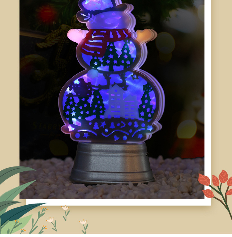 Cross-border navidad LED resplandor navidad muñeco de nieve decoraciones de luz de navidad árbol de navidad pop estilo colgante pic 20