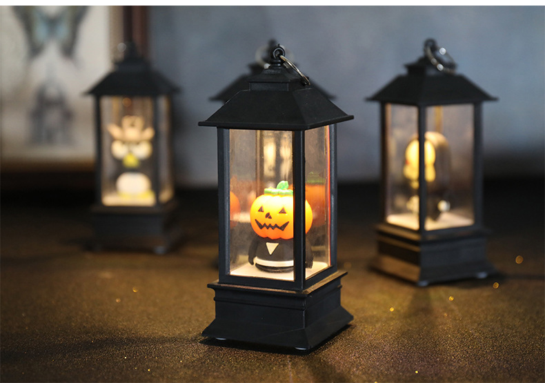 Cross-border new Halloween pumpkin lanterns, LED light wind lanterns, bar secret room Halloween costume supplies and props pic 16