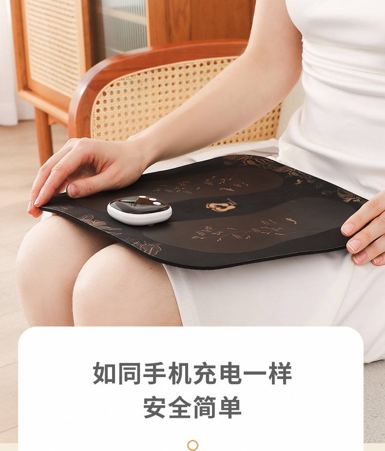 Cross-border silicone massage foot pads, portable foot massagers, household appliances, smart charging mobile massage devices, foot therapy pads pic 11