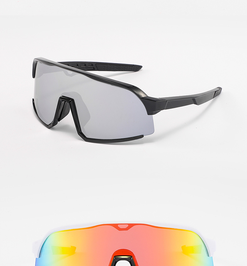 新款炫彩墨镜女士户外运动太阳镜登山防风沙防尘骑行眼镜男款批发详情12