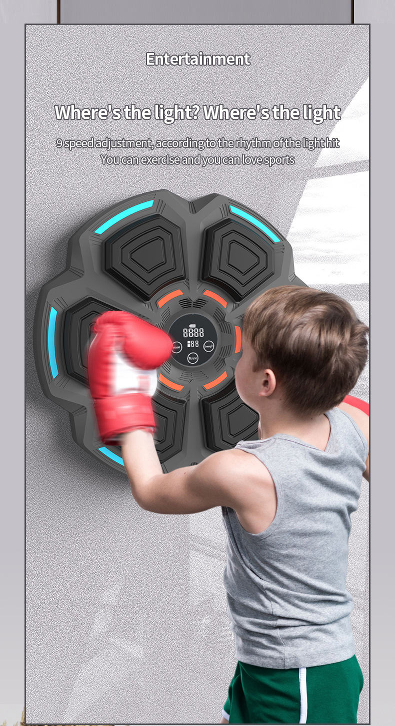 JOY  JUMP 智能蓝牙音乐拳击靶家用儿童拳击训练器材沙袋护具多功能训练机 拳击用品详情4