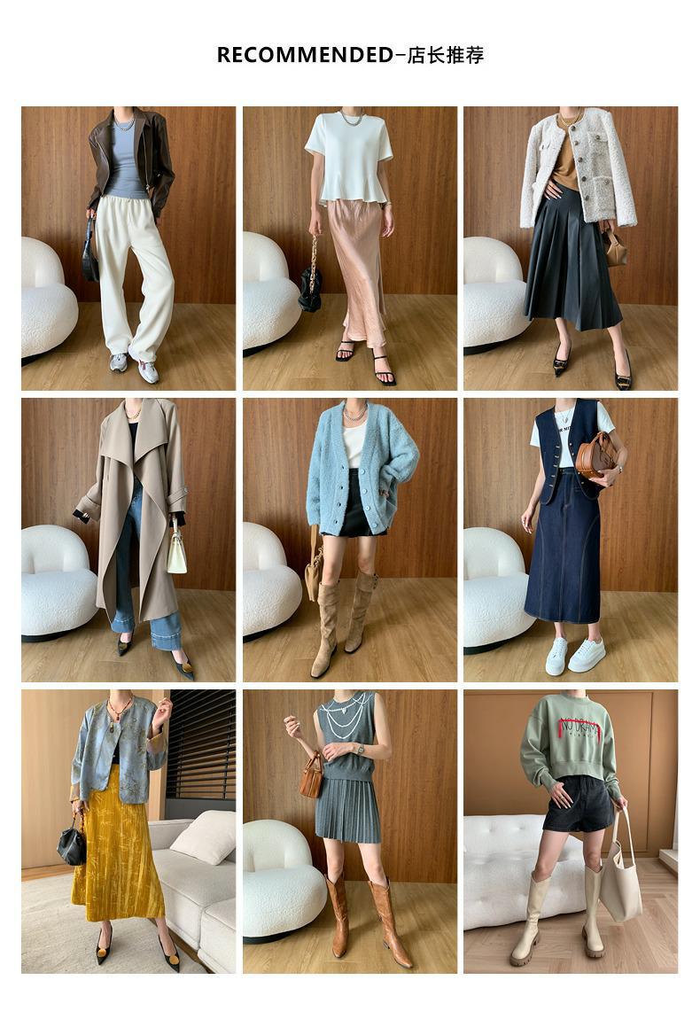 Sinan Antwai-cut French square-neck black vest dress 2024 Early Autumn New Style SN5158 pic 3