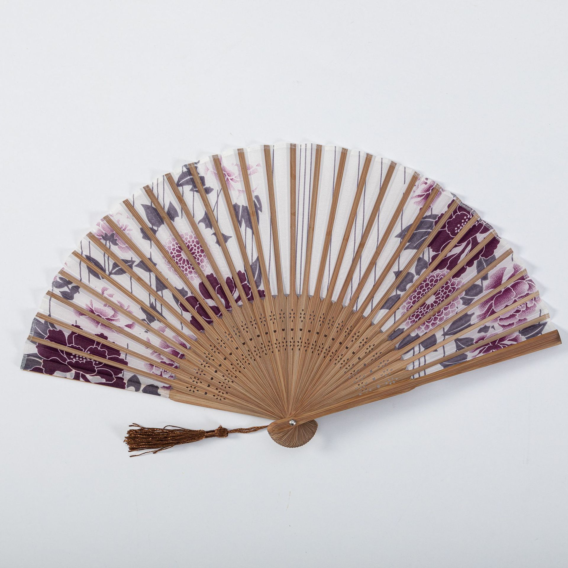 复古精品折扇  真丝扇子丝绸礼品折扇 高档古风舞蹈旗袍折扇批发详情12
