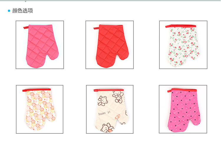 Non-woven fabric microwave gloves for foreign trade, high-temperature resistant baking gloves, heat-insulating and anti-slip gloves pic 3