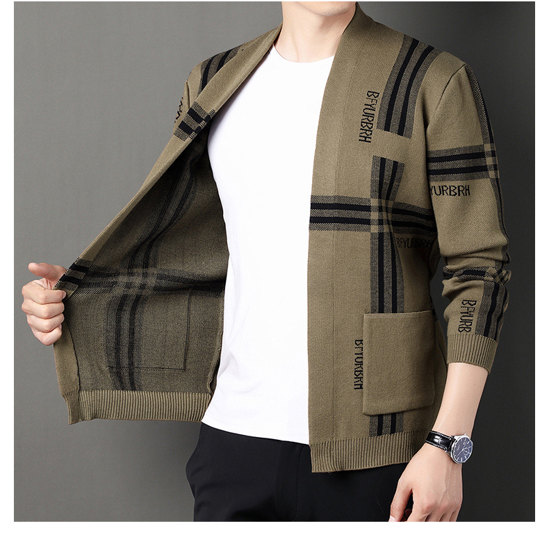 Nuevo 2022 abrigos hombre otoño coreano tendencias jersey jerseys cardigan chaquetas casual hombre tops suéter hombre pic 14