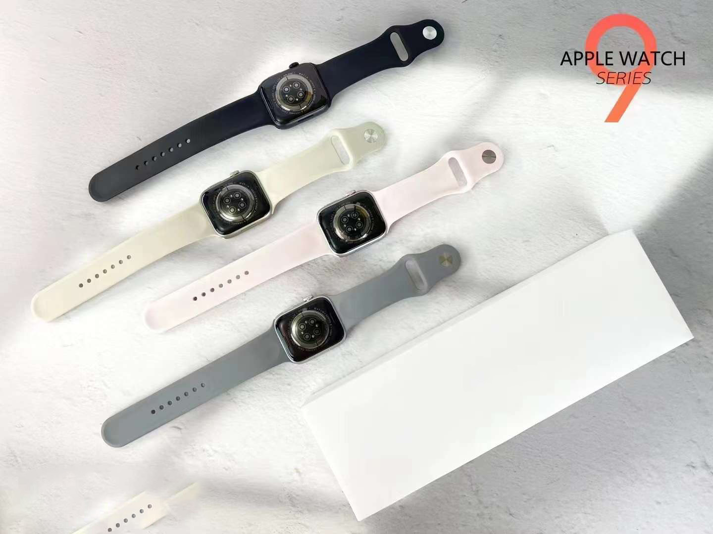 s9华强北Smartwatch 1:1 logo S8 运动智能手表45MM Series 9 Box详情5