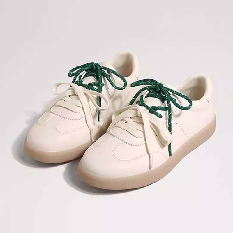 德训鞋女2024秋季新款复古百搭双鞋带休闲板鞋学院风配裙子小白鞋详情8