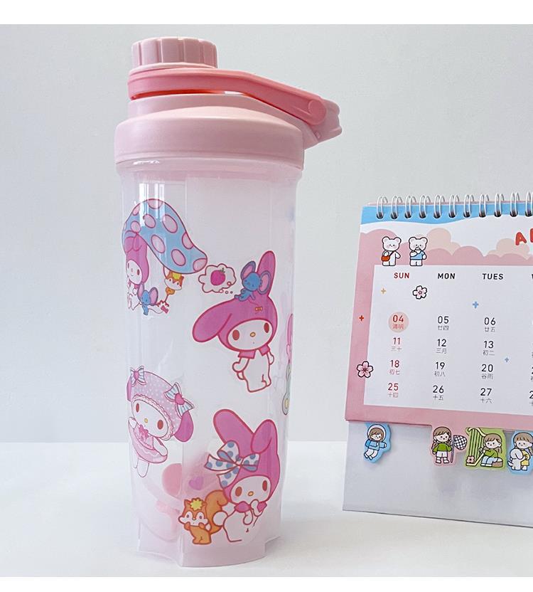 Yugui Dog transparent large-capacity plastic water cup, cute water bottle cup, portable summer student water bottle, casual cup pic 26