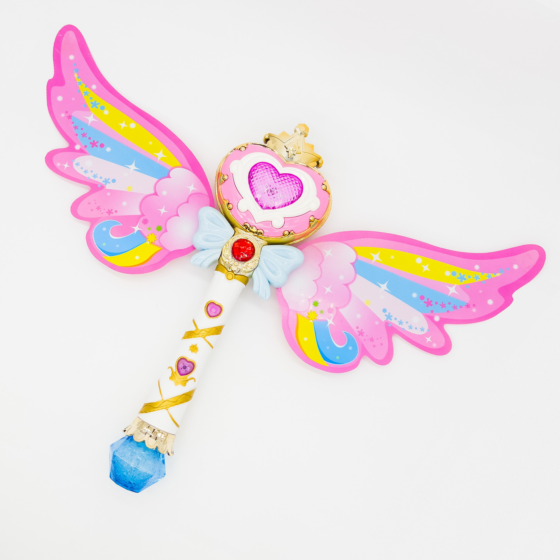 新款儿童声光魔法棒公主仙女手持泡泡机全自动吹泡泡女孩户外玩具详情12