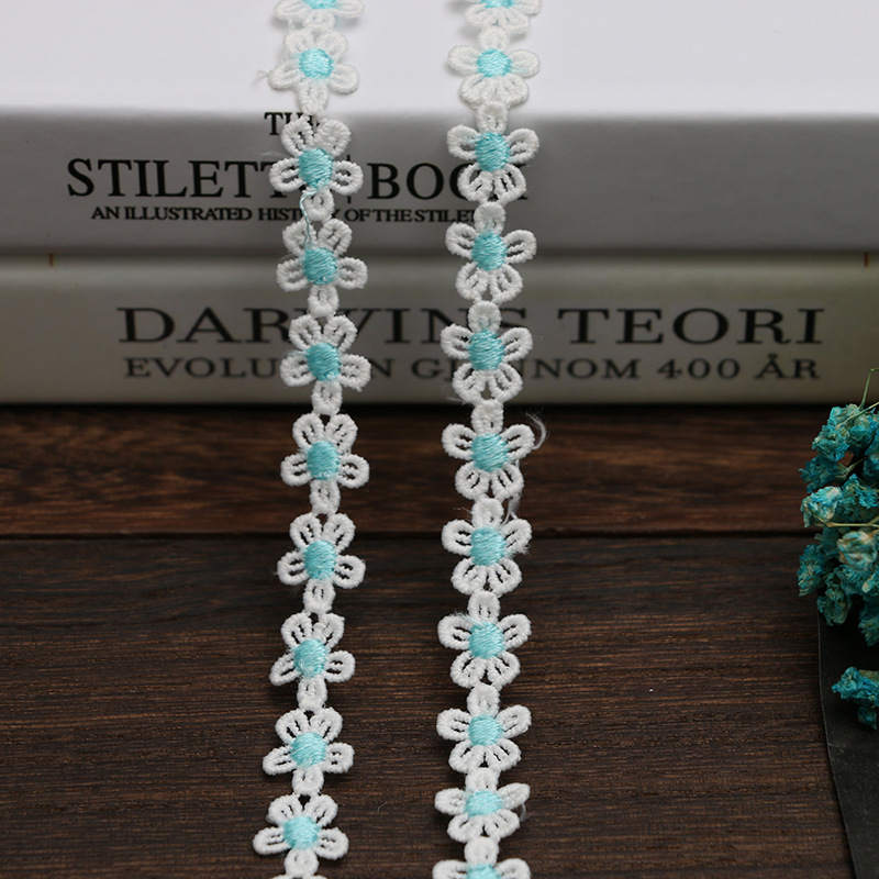 1.5CM water-soluble embroidered little bee lace, Daisy sunflower, DIY handmade accessories, clothing, hair accessories, fabric, tiled pic 22