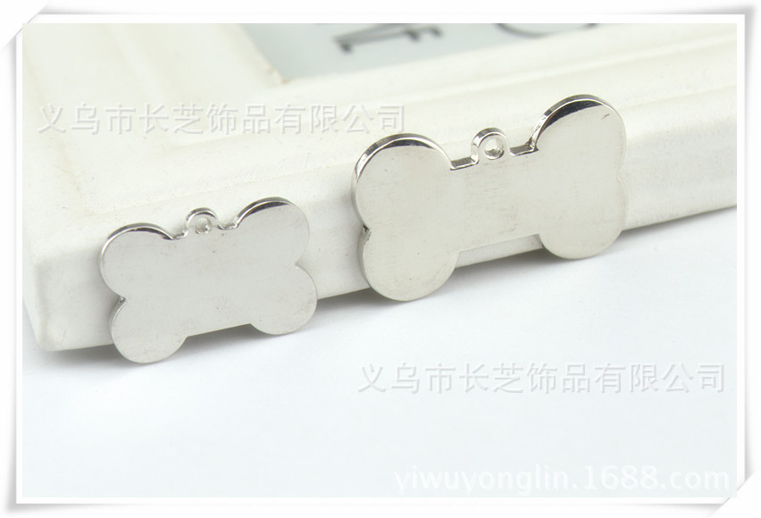 The medium-sized zinc alloy golden dog brand bone-shaped pet collar and pet identity tag accessory can be laser-engraved pic 13