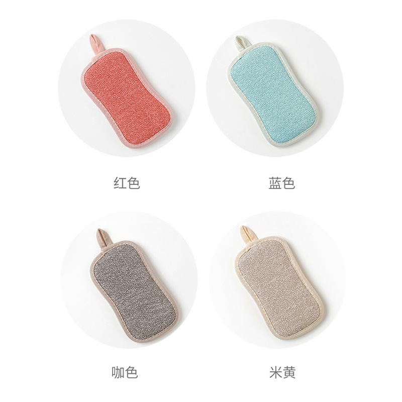 Multi-functional double-sided magic dishwashing cloth, sponge cleaning cloth, scouring pad, kitchen pot scrubber, and cleaning cloth pic 31