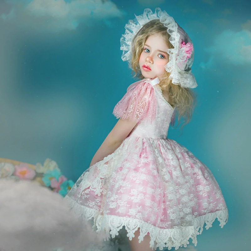 女童洛丽塔连衣裙定制童装小批量贴牌服装来图生产童裙加工定做详情8