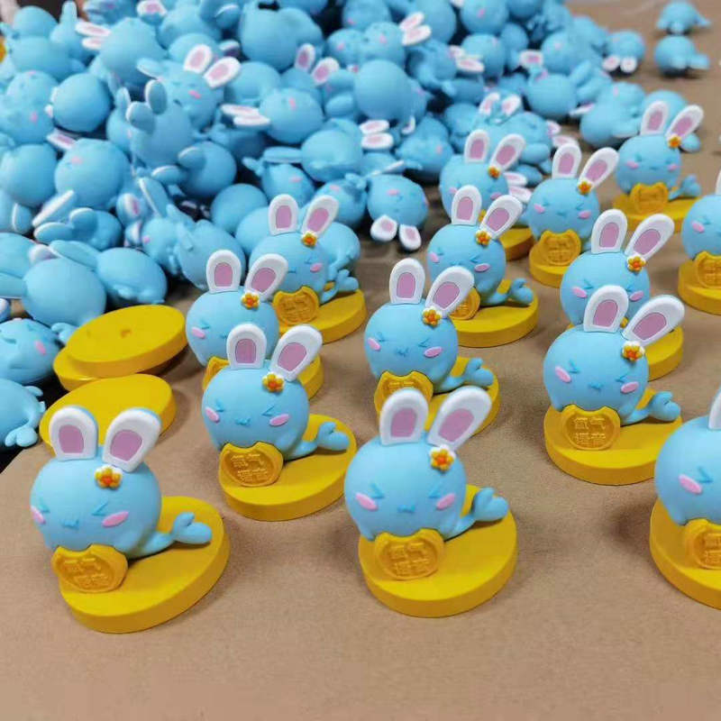 PVC soft rubber keychain small pendant doll wholesale, car keychain hanging decoration, cute panda cartoon keychain pic 17