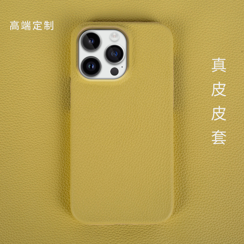 适用苹果13手机壳真皮iPhone 15手机壳12保护套简约16pro苹果壳14详情23