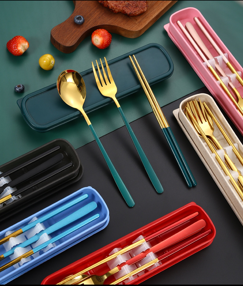 不锈钢便餐具套装