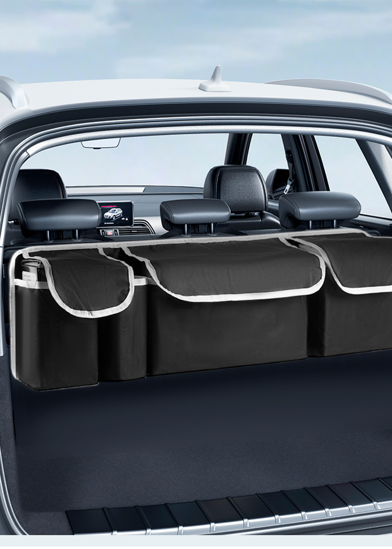 Car trunk storage bag, multi-functional Oxford cloth storage bag, SUV car storage bag, car seat back hanging bag pic 8