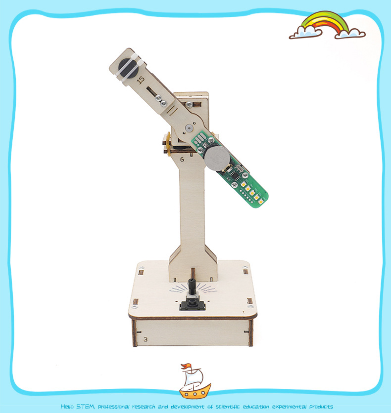 DIY scientific experiment equipment, hand-made POV rotating display, visual retention, naked-eye 3D advertising machine, teaching AIDS pic 14