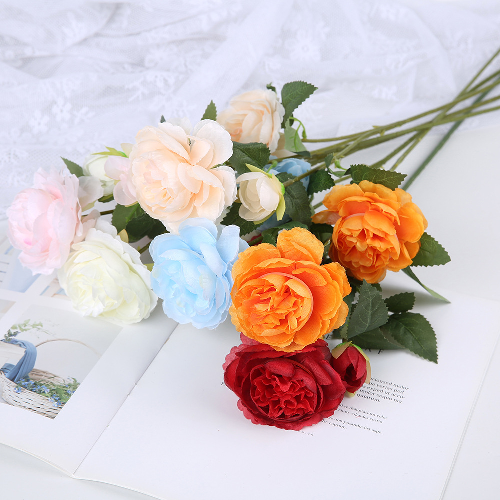 仿真花六头石榴果枝家居软装泡沫果假花落地长杆花枝装饰插花摆件详情34