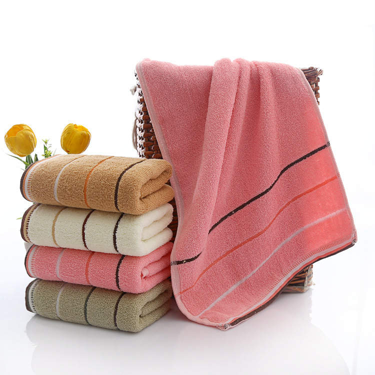 Wholesale of plain-colored adult household towels that absorb water and do not shed hair. Customized embroidered logos are supported pic 11