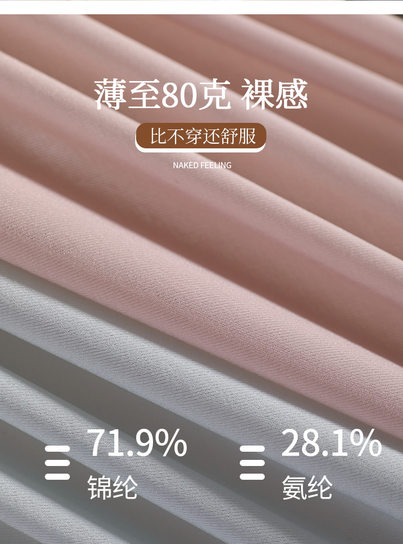 新品夏季内裤女超薄无痕冰丝大码200斤女士性感纯欲抗菌内裤详情5