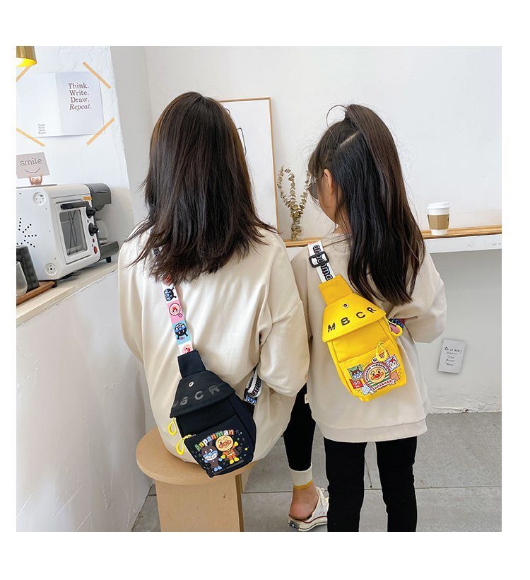 批发儿童胸包面包卡通超人包男女童帆布单肩斜挎包亲子手机儿童包详情18