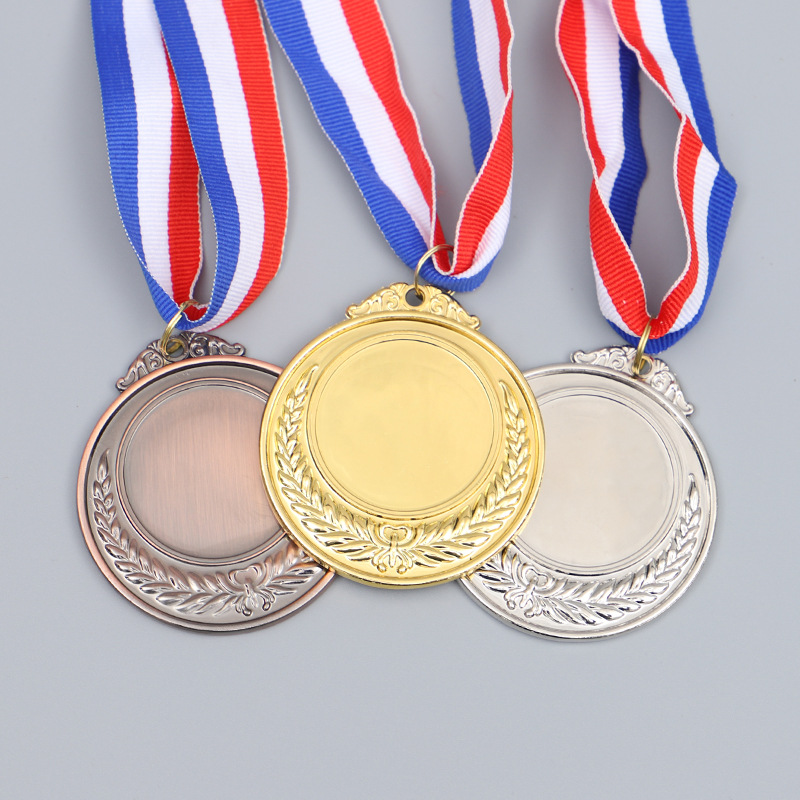 Ready-made universal metal MEDALS, marathon race wheat ear MEDALS, customized school sports meeting competition, kindergarten pic 13