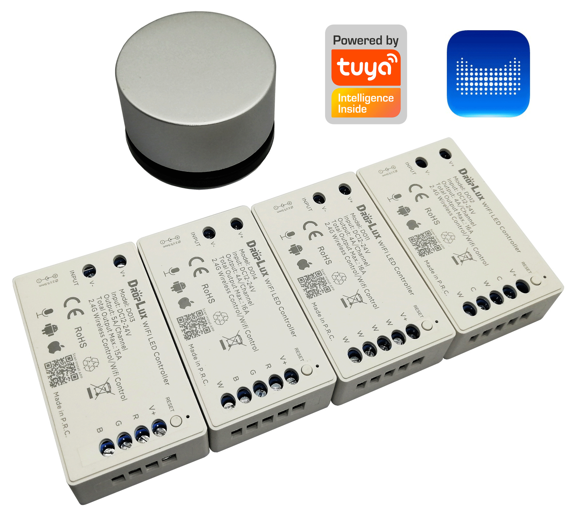 WIFI controller, Tuya Smart RGB controller, mobile phone remote control, Tmall Xiaoai voice control pic 1