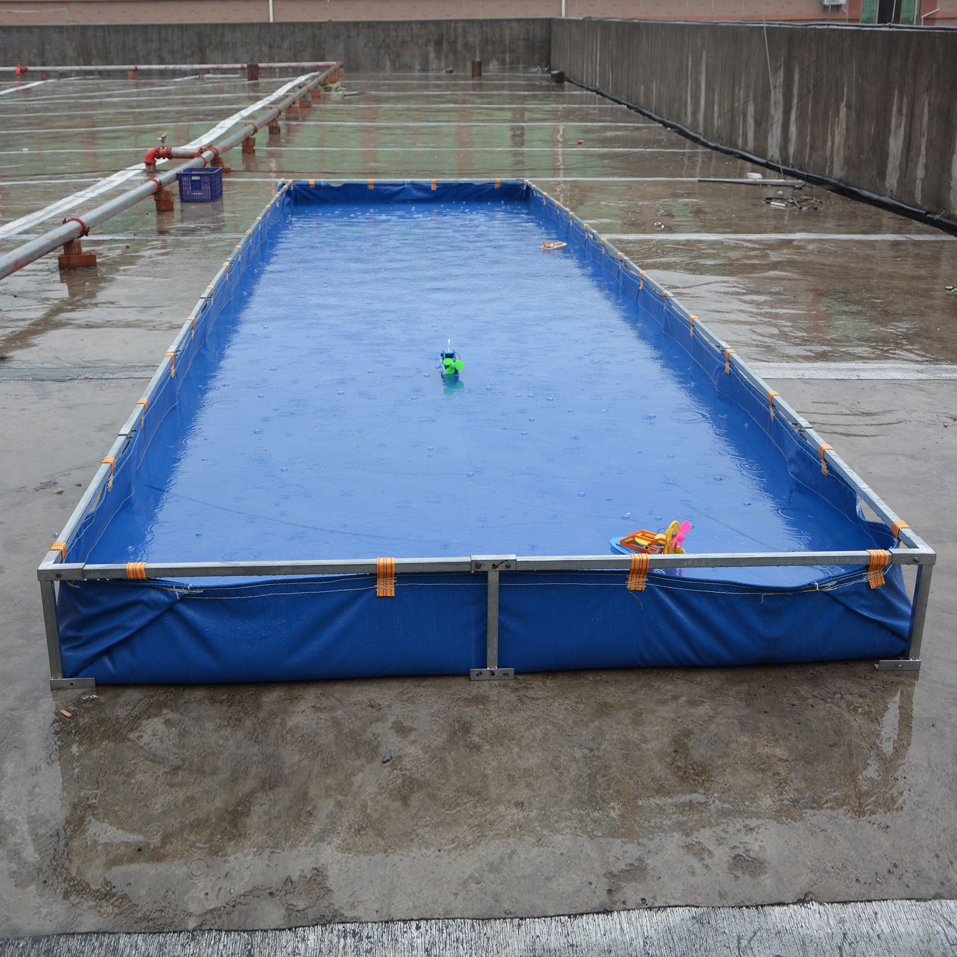 Metal frame spliced water pool, small technological production, model aircraft and model ship competition water pool, assembly water pool, model aircraft water pool pic 9