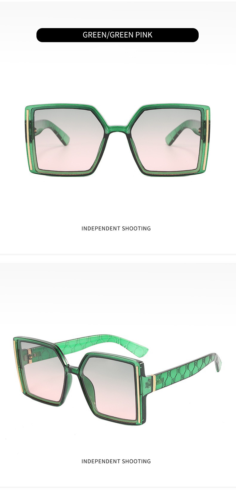 新款欧美风潮流太阳镜百搭跑量速卖简约墨镜果冻渐变色sunglasses详情12