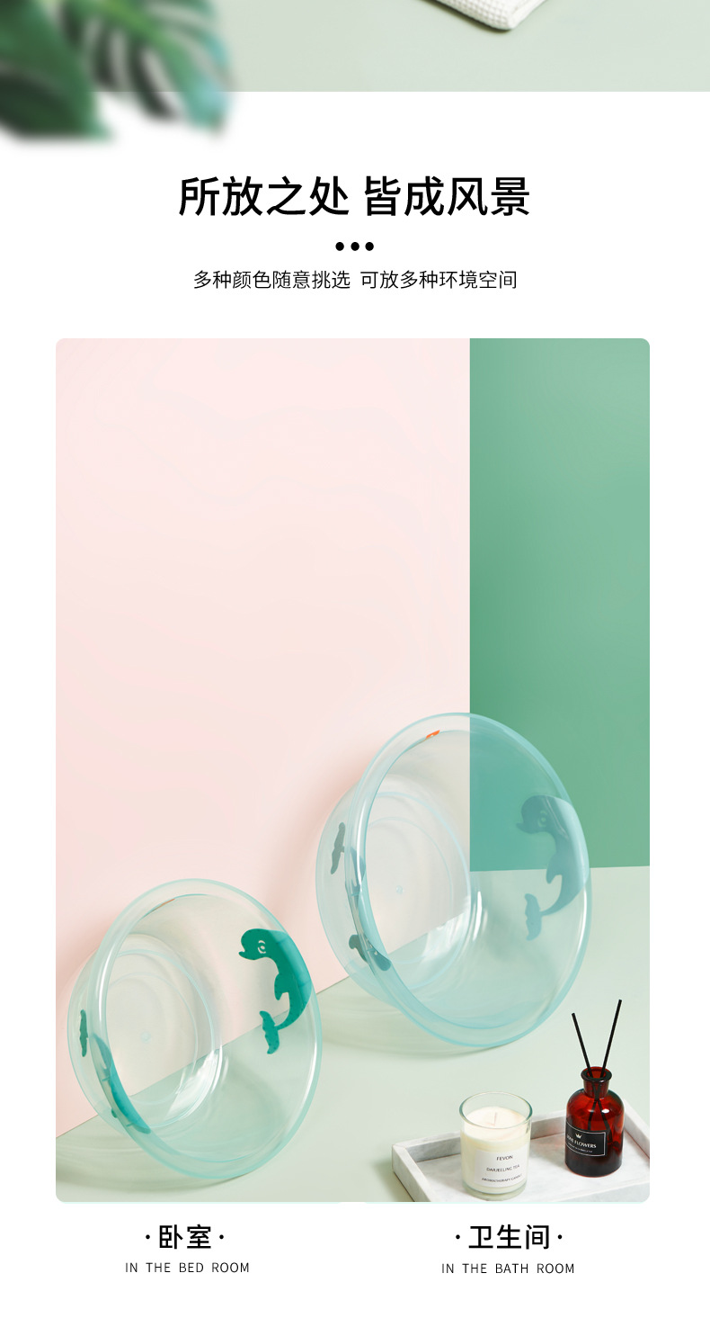 New double-ear deepened and thickened basin, household student dormitory basin, washbasin, vegetable basin, foot basin, large size pic 7