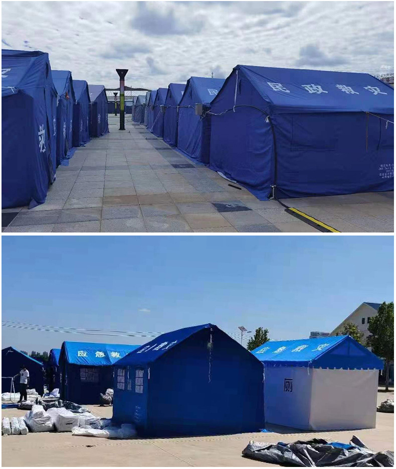 Outdoor standard disaster relief tent, civil affairs emergency 12-square-meter command flood control rescue, temperature measurement, epidemic prevention isolation and disaster relief tent pic 21