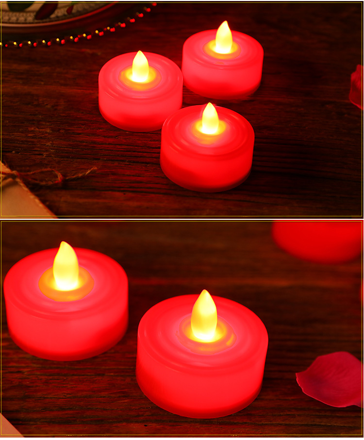 Electronic candle lamp for Buddha offering, smokeless LED simulation battery, safety candle, decorative handicrafts and ornaments pic 7