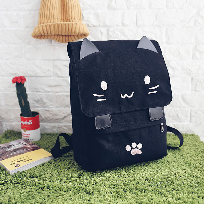Wholesale Japanese-style cute three-dimensional cat large-capacity schoolbags, cute girls, pink and cute cartoon backpacks, backpacks for girls pic 43