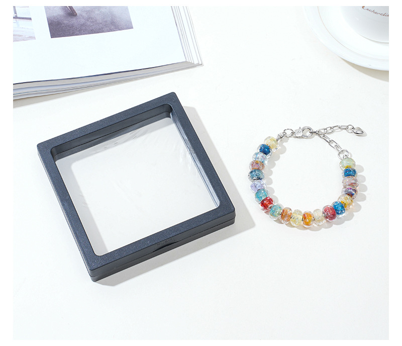 晗钰缘水波纹琉璃珠子手串手链DIY手工串珠多色水波纹玻璃珠手链详情11