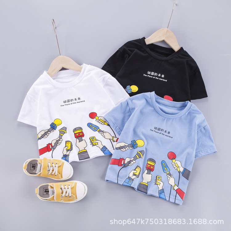 童装短袖t恤2024新款时髦中小童女孩夏装体恤衫儿童夏季童装上衣详情24