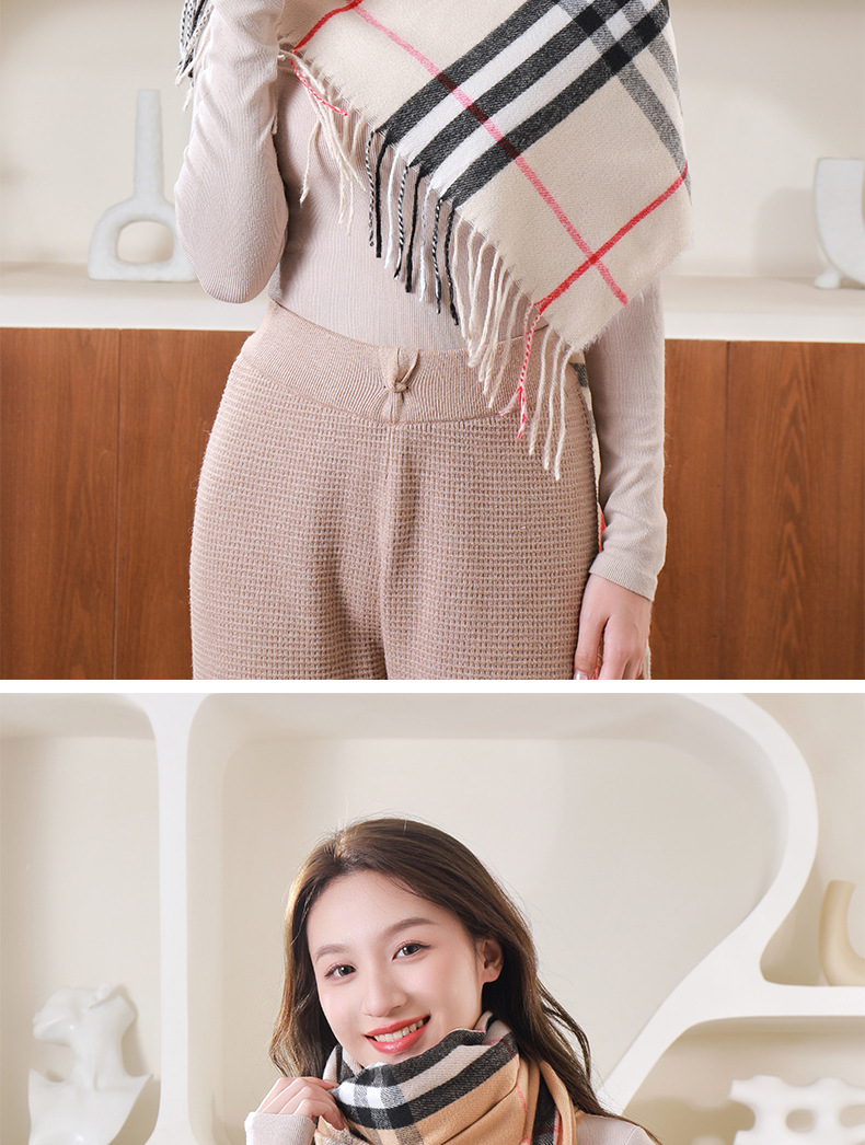 250g冬季经典巴巴格围巾男女百搭加厚保暖围脖仿羊绒流苏披肩外贸详情16